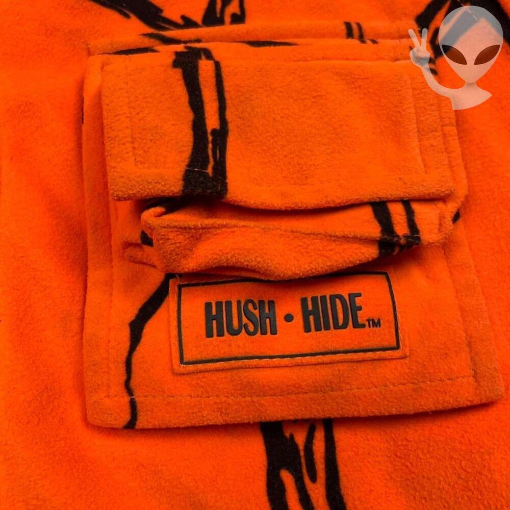 Gamehide Hush Hide Blaze Orange Camo Hunting Jacket XL Parka Pockets Hood - Picture 6 of 7